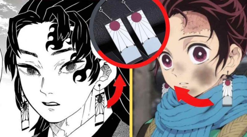What is the meaning of Tanjiro's Hanafuda Earrings