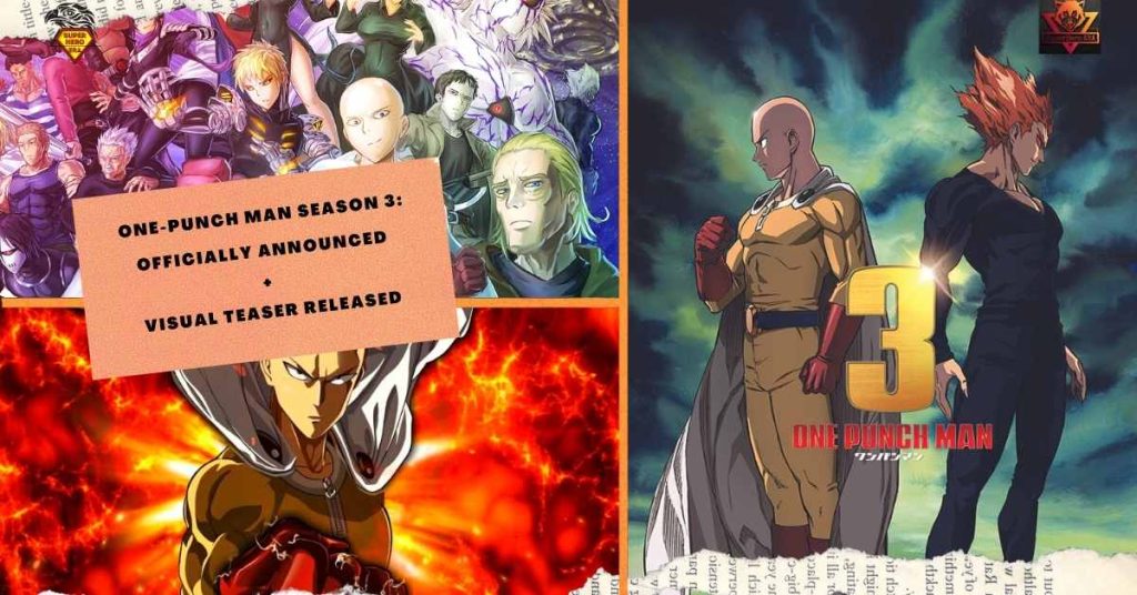One-Punch Man Season 3 officially ANNOUNCEd + VISUAL Teaser released
