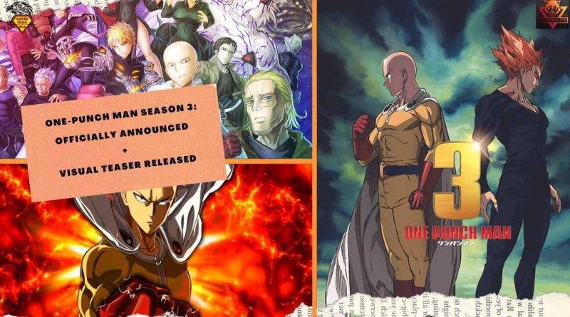 One-Punch Man Season 3 officially ANNOUNCEd + VISUAL Teaser released
