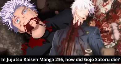 In Jujutsu Kaisen Manga 236, how did Gojo Satoru die?